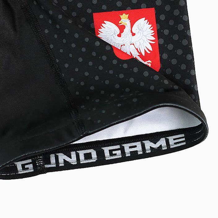 Ground Game Vale Tudo Poland pánske tréningové šortky black/white/red 6