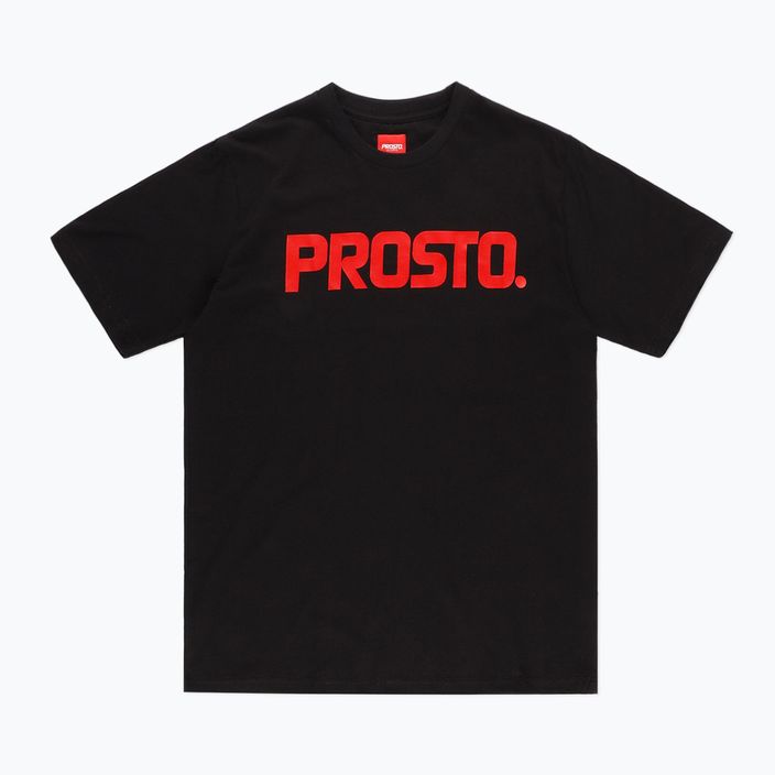 PROSTO Classic XXII pánske tričko čierne KL222MTEE173