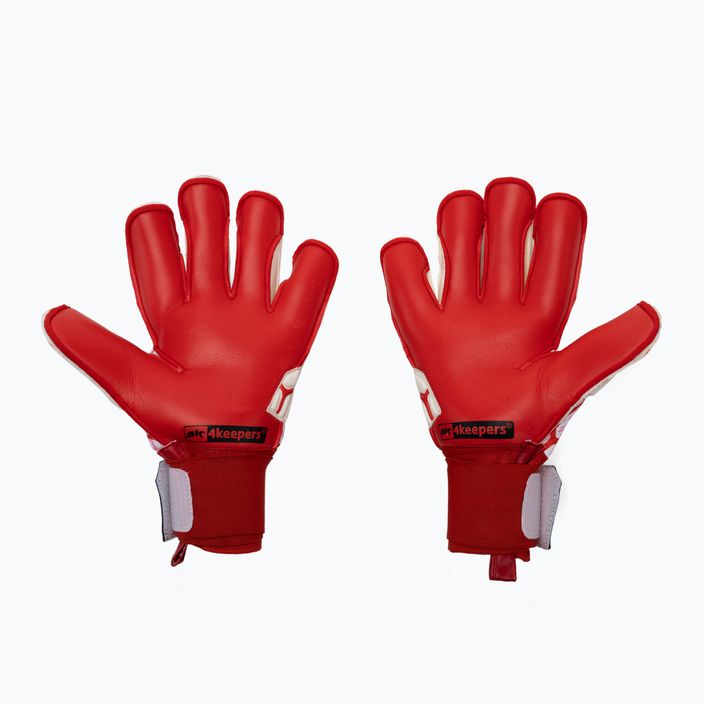 4keepers Force V 4.20 HB brankárske rukavice červeno-biele 4KEEPERS-4342 2