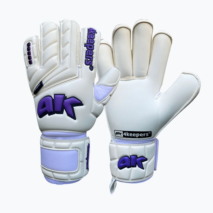 4keepers Champ Purple V Rf biele a fialové brankárske rukavice 6