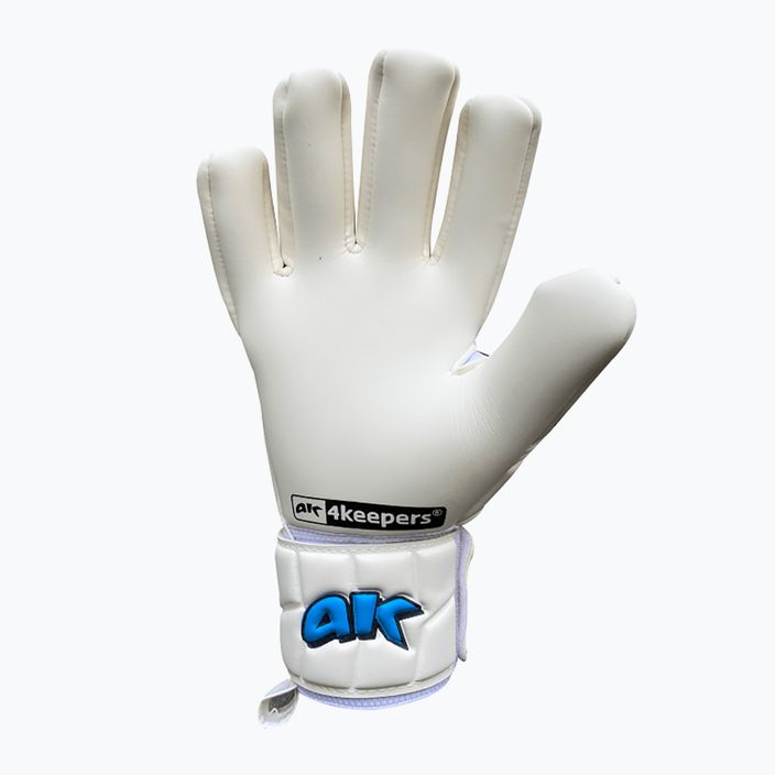 4keepers Champ Aqua V Nc brankárske rukavice bielo-modré 5