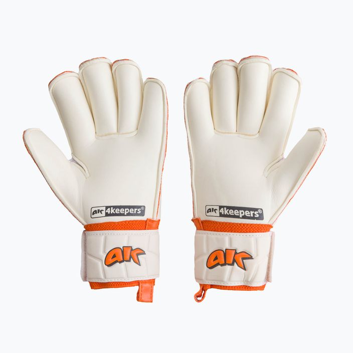 Detské brankárske rukavice 4Keepers Champ Training V Rf bielo-oranžové 2