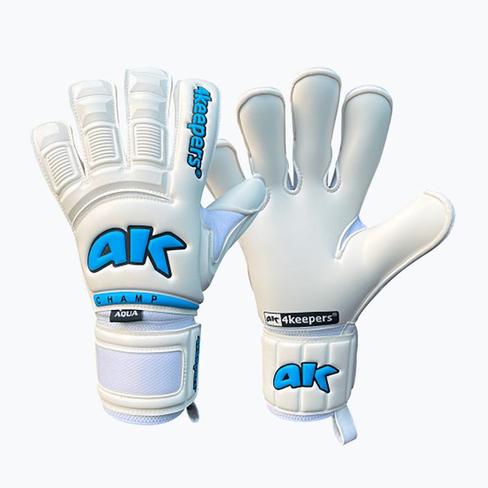 4Keepers Champ Aqua VI brankárske rukavice biele 4