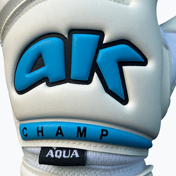 4Keepers Champ Aqua VI brankárske rukavice biele 9