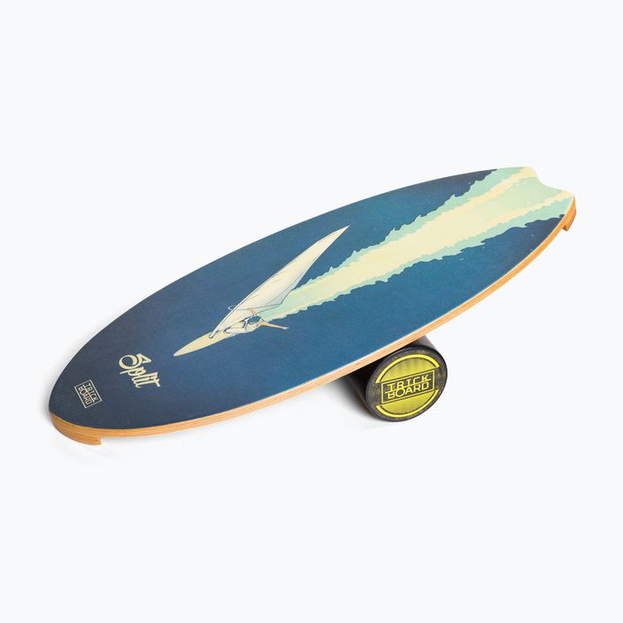Balančná doska s valčekom Trickboard Surf Wave Split modrá TB-17322