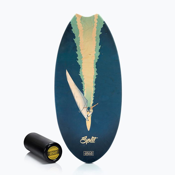 Balančná doska s valčekom Trickboard Surf Wave Split modrá TB-17322 6