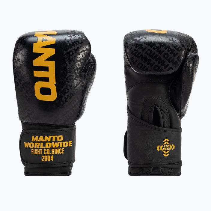 MANTO Prime 2. Profesionálne boxerské rukavice čierne MNA874_BLK 3