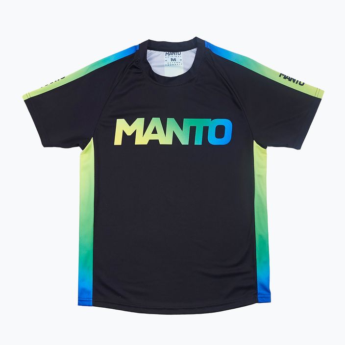 MANTO Rio pánske tréningové tričko čierne MNR503_BLK_2S