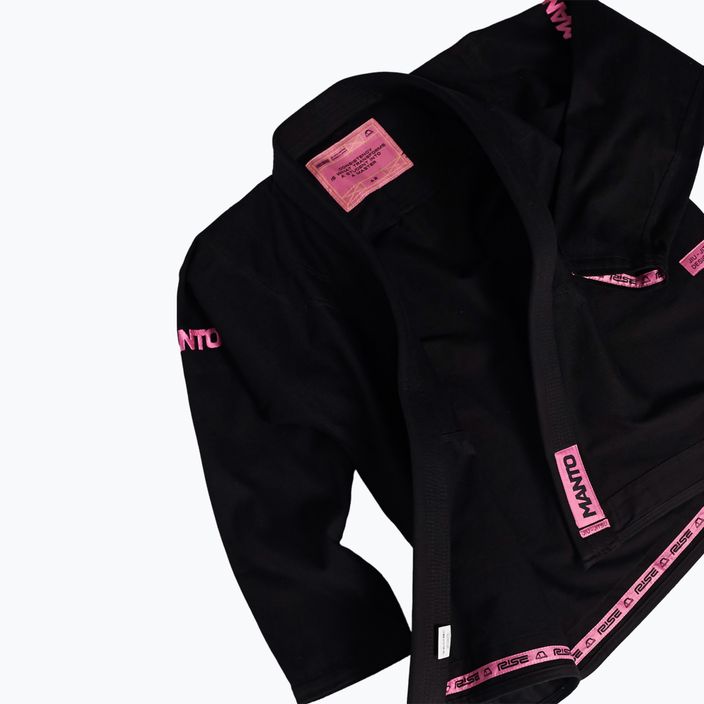 GI pre brazílske jiu-jitsu MANTO Rise 2.0 black/pink 2