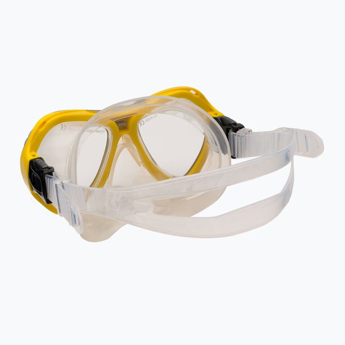 AQUA-SPEED detský potápačský set Aura + maska Evo + šnorchel žltá 605 4