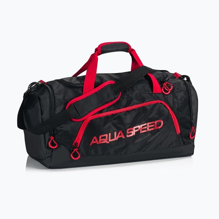 Plavecká taška AQUA-SPEED čierno-červená 141 5