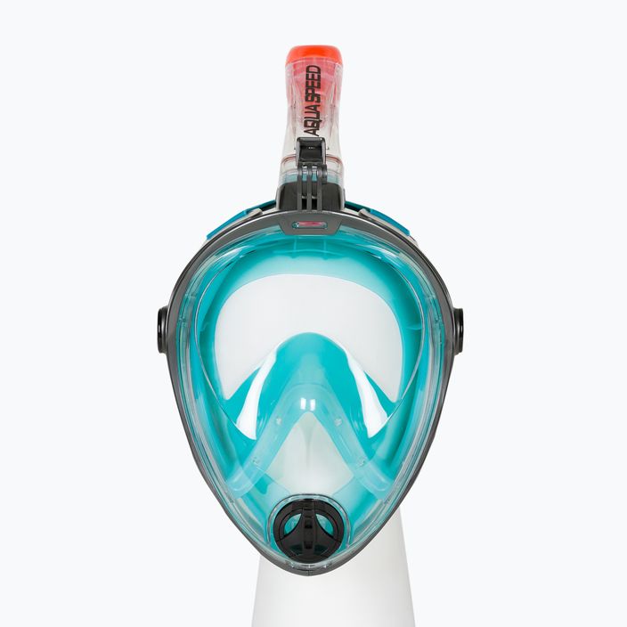 AQUA-SPEED Spectra 2.0 tyrkysová celotvárová maska na šnorchlovanie 247 2