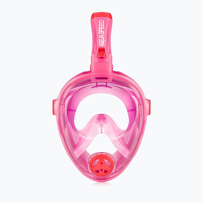 Detská celotvárová maska na šnorchlovanie AQUA-SPEED Spectra 2.0  ružová 7085 2