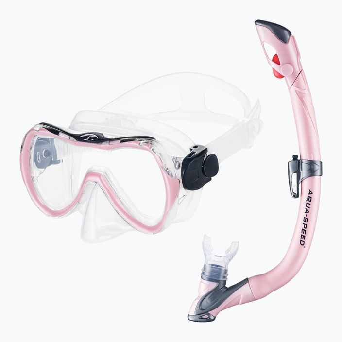 Detský potápačský set AQUA-SPEED Enzo + Evo pink 604 9