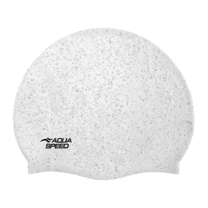 AQUA-SPEED Reco plavecká čiapka biela 2