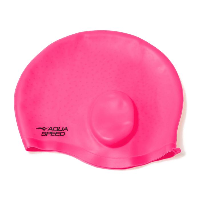 AQUA-SPEED Plavecká čiapka do uší Comfort Pink 2