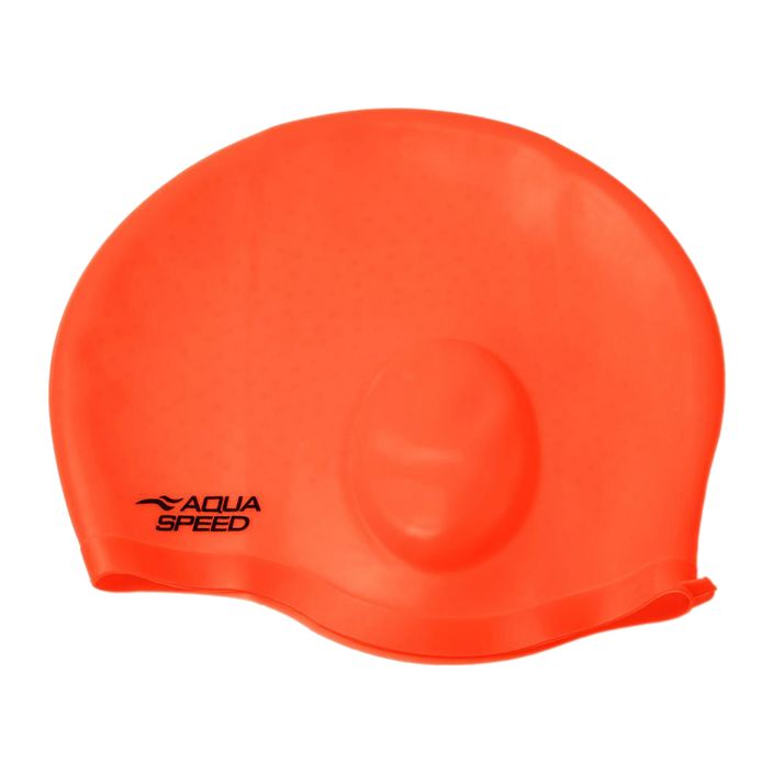 AQUA-SPEED Ušná čiapka Comfort Swim Cap Orange 2