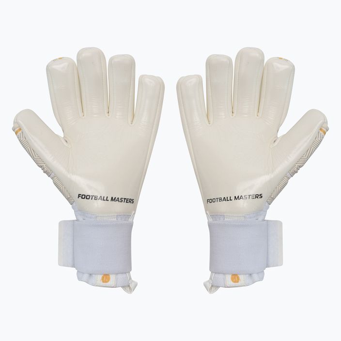 Football Masters Voltage Plus NC v 4.0 bielo-zlaté brankárske rukavice 1171-4 2