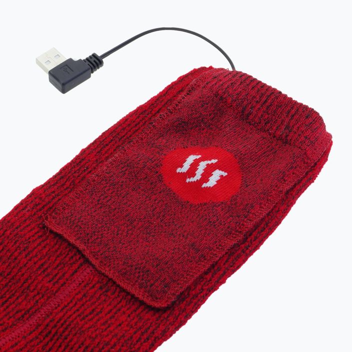 Vyhrievané ponožky Glovii GQ3 s diaľkovým ovládaním červené 4