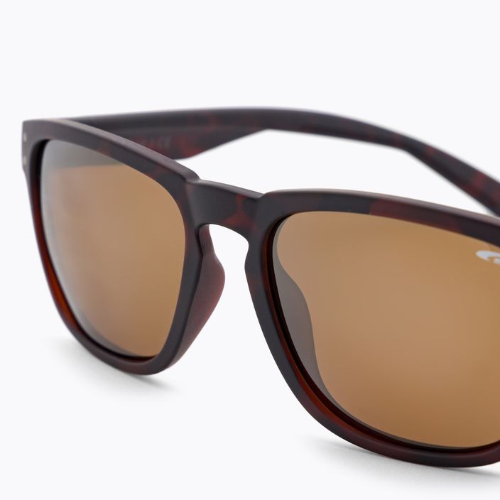 Slnečné okuliare GOG Hobson Fashion matné hnedé E392-2P 5