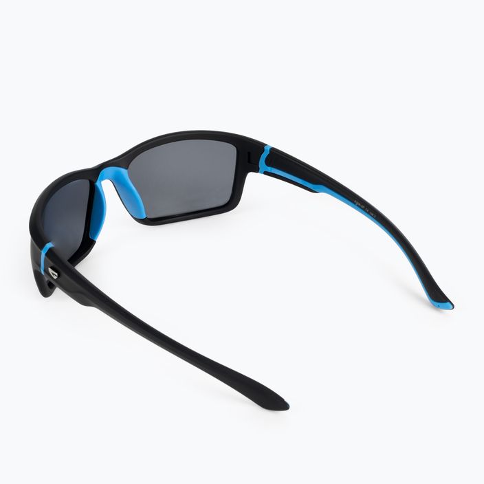 Outdoorové slnečné okuliare GOG Alpha matné čierne / modré / dymové E206-2P 2