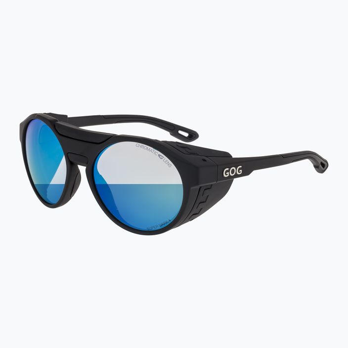 Slnečné okuliare GOG Manaslu matná čierna / polychromatická modrá E495-1 6