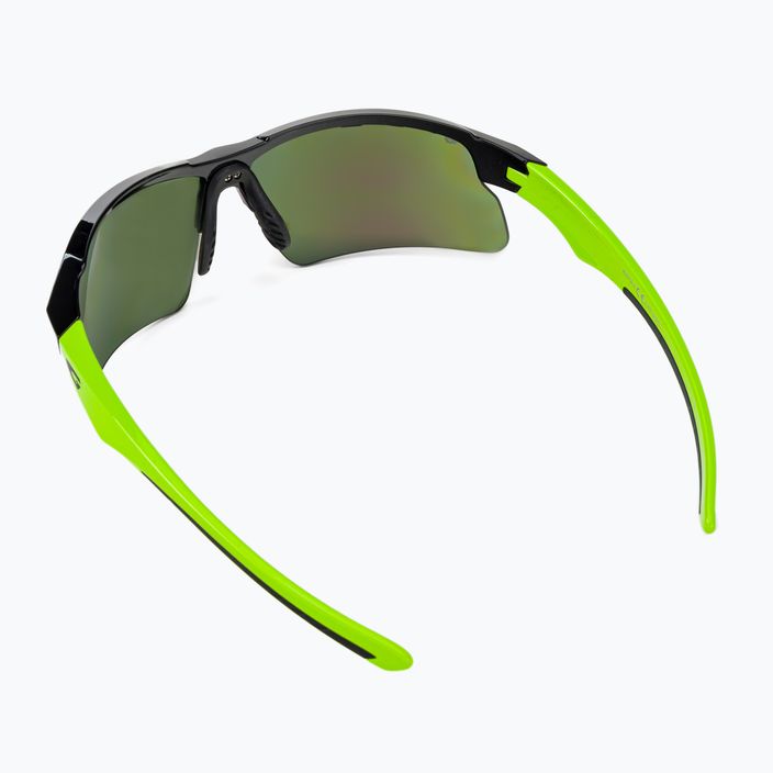 Cyklistické okuliare GOG Faun čierne / zelené / polychromatické zelené E579-3 3