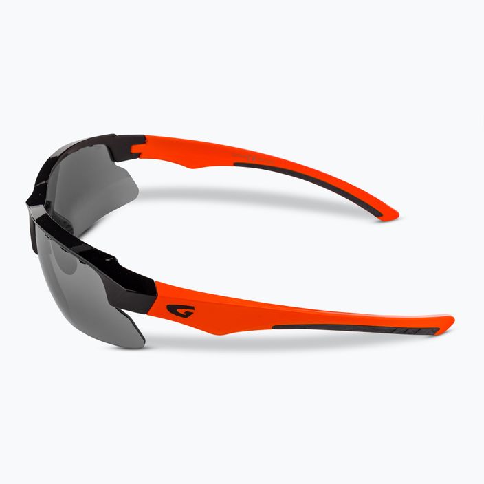 Slnečné okuliare GOG Faun black/orange/flash mirror 5