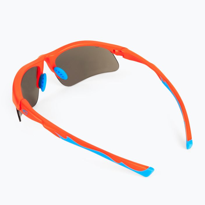 GOG Balami matné neónovo oranžové / modré / modré zrkadlové detské cyklistické okuliare E993-3 2