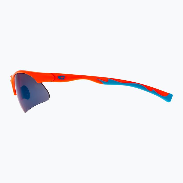 GOG Balami matné neónovo oranžové / modré / modré zrkadlové detské cyklistické okuliare E993-3 7