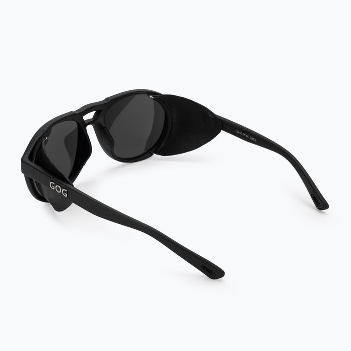 Slnečné okuliare GOG Nanga matná čierna / strieborné zrkadlo E410-1P 2