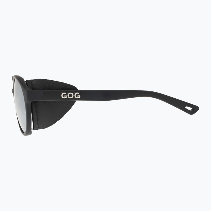 Slnečné okuliare GOG Nanga matná čierna / strieborné zrkadlo E410-1P 8