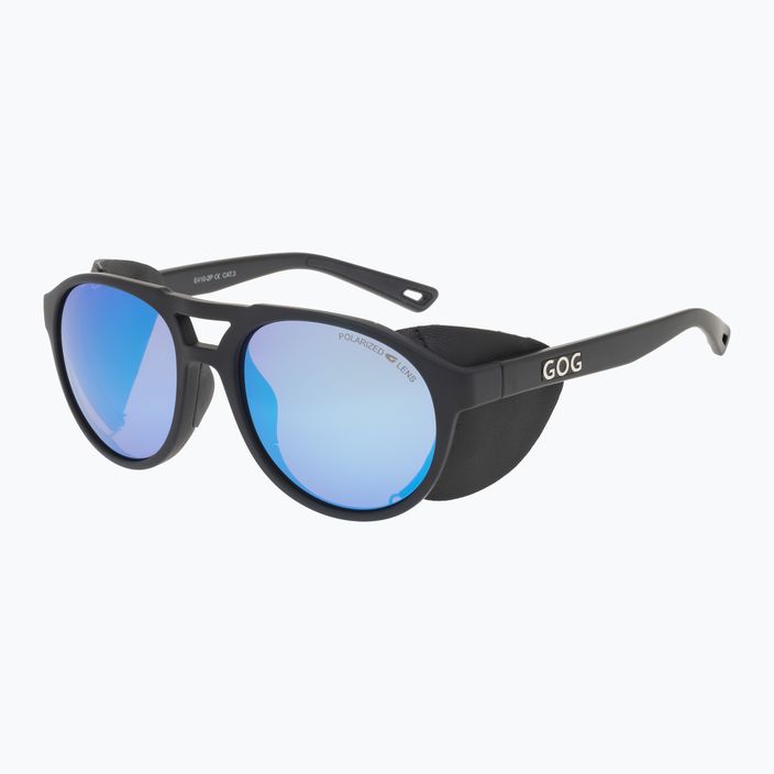 Slnečné okuliare GOG Nanga matná čierna / polychromatická bielo-modrá E410-2P 6