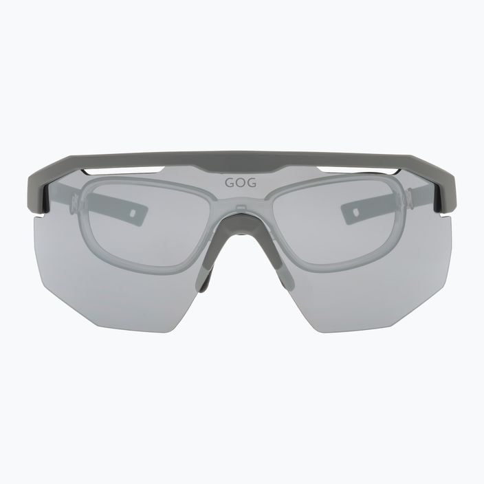 Cyklistické okuliare GOG Argo matná sivá / čierna / strieborné zrkadlo E506-1 8