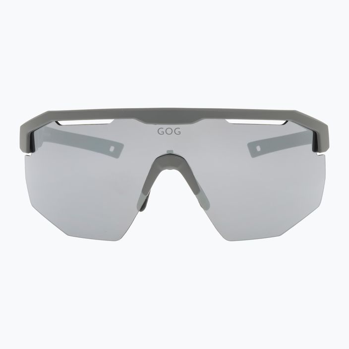 Cyklistické okuliare GOG Argo matná sivá / čierna / strieborné zrkadlo E506-1 9