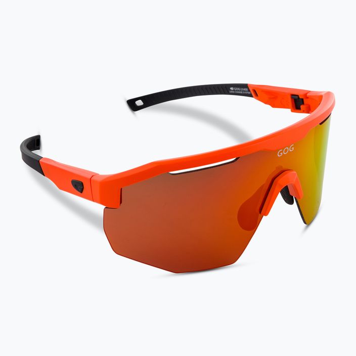 Slnečné okuliare GOG Argo matné neónovo oranžové/čierne/polychromatické červené 2