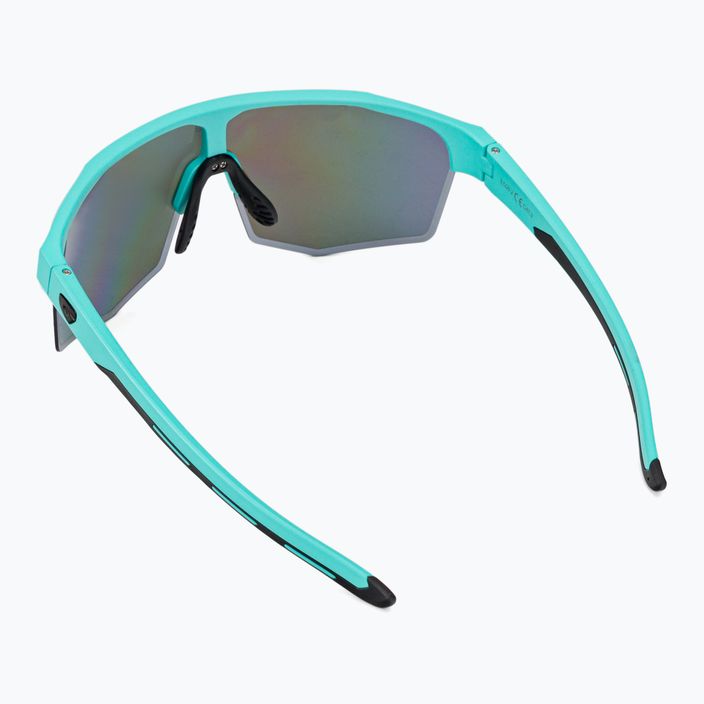 Cyklistické okuliare GOG Athena matné tyrkysové / čierne / polychromatické bielo-modré E508-2 2