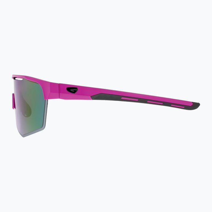 Cyklistické okuliare GOG Athena matné neónovo ružové / čierne / polychromatické bielo-modré E508-3 7
