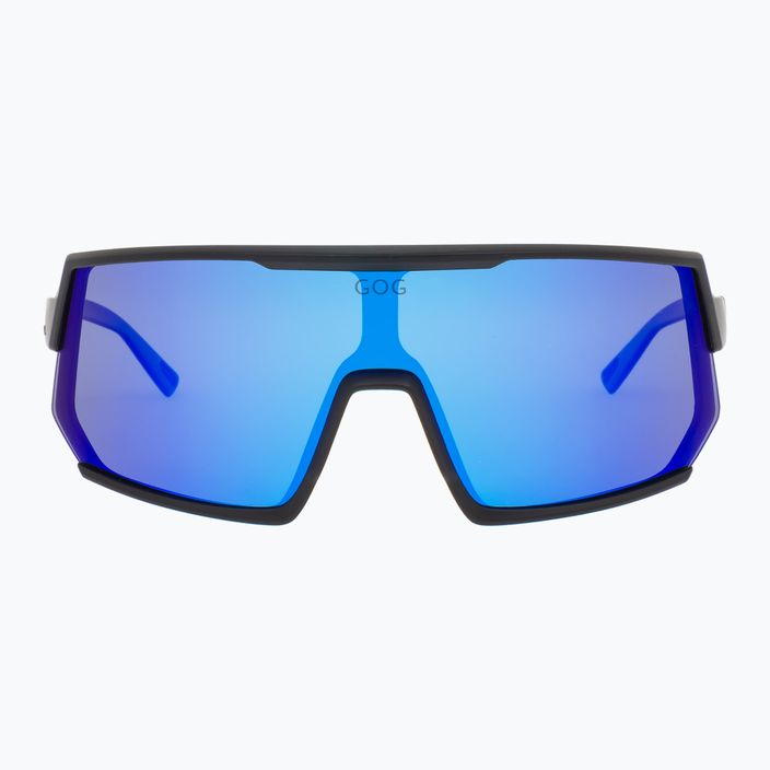 Slnečné okuliare GOG Zeus matná čierna/polychromatická bielo-modrá 6