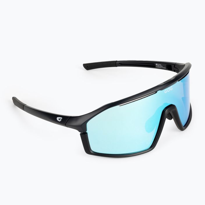Cyklistické okuliare GOG Odyss matná tmavomodrá / čierna / polychromatická bielo-modrá E605-3 2