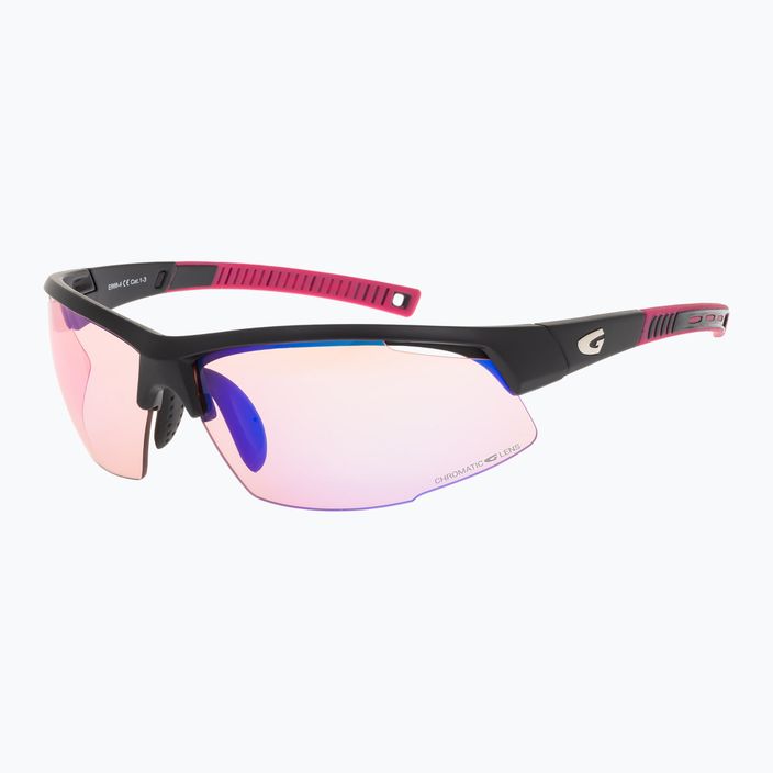 Slnečné okuliare GOG Falcon C matná čierna/ružová/polychromatická modrá 5