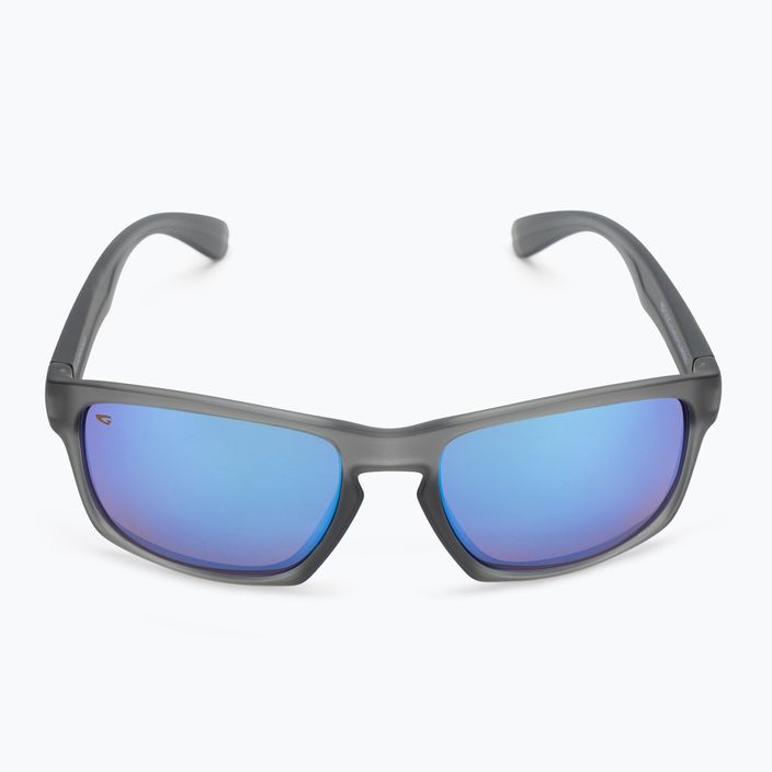 GOG Logan fashion matné krištáľovo sivé / polychromatické bielo-modré slnečné okuliare E713-2P 3