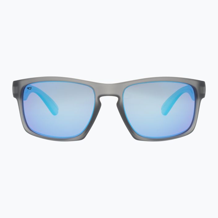 GOG Logan fashion matné krištáľovo sivé / polychromatické bielo-modré slnečné okuliare E713-2P 6