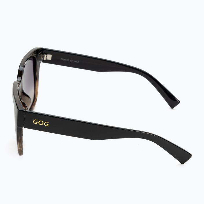 Dámske slnečné okuliare GOG Hazel fashion black / brown demi / gradient smoke E808-1P 4
