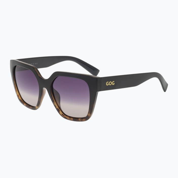 Dámske slnečné okuliare GOG Hazel fashion black / brown demi / gradient smoke E808-1P 6