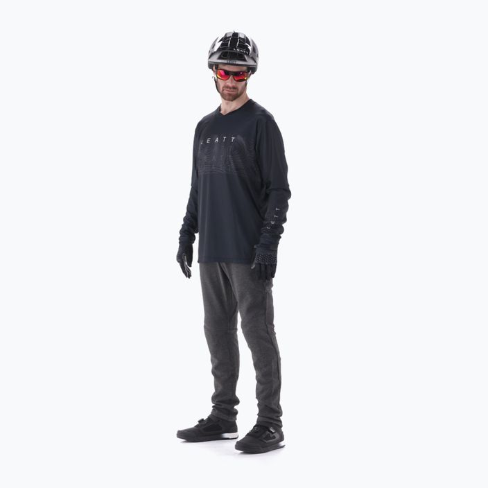 Pánske cyklistické tričko Leatt MTB Gravity 3.0 s dlhým rukávom čierne 4