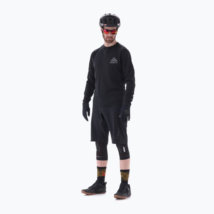 Pánske cyklistické tričko Leatt MTB Trail 4.0 s dlhým rukávom čierne 4
