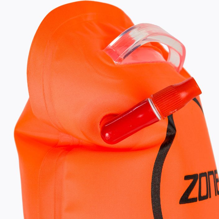 Bezpečnostná bójka ZONE3 Swim Safety Belt With Tow Float Pouch hi-vis orange 8