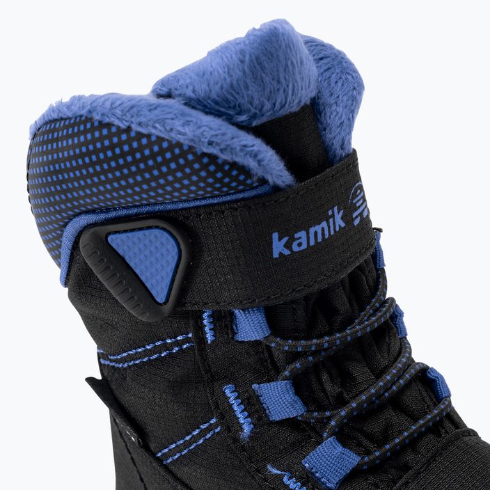 Detské trekové topánky Kamik Stance2 black/blue 8