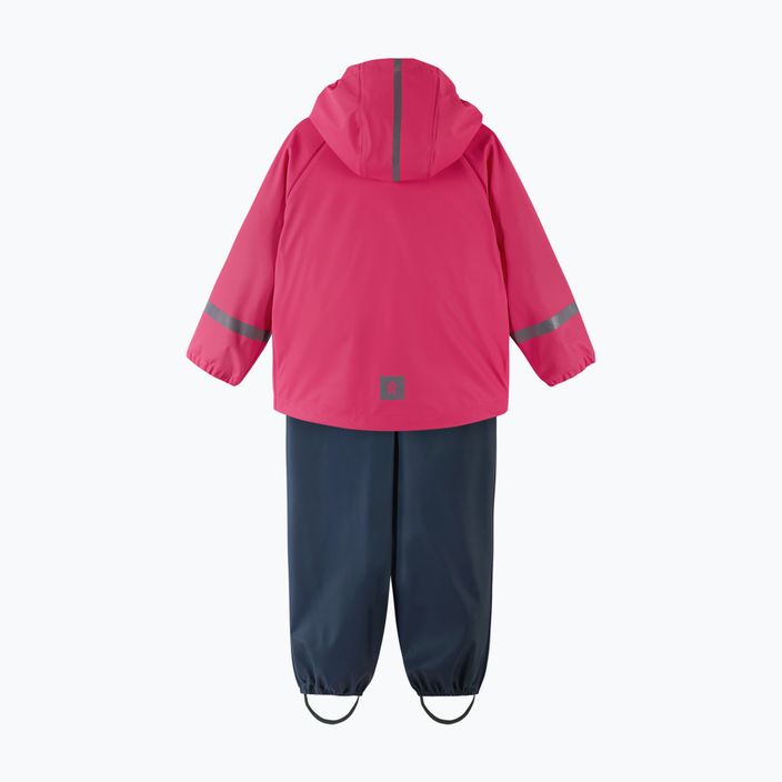 Reima Tihku detská súprava bunda+ nohavice do dažďa ružová námornícka 5100021A-4410 2